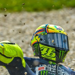 Rossi apre la terza fila dopo l’infortunio delle FP4