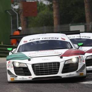 Ad Imola soddisfatti del lavoro svolto in prove libere i piloti delle Audi R8 GT3