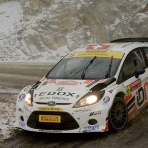 OLIVIER BURRI AL RALLYE DI MONTE-CARLO SULLA FIESTA DELLA MV MOTORSPORT