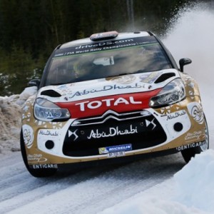 Les DS 3 WRC en forme sur la glace