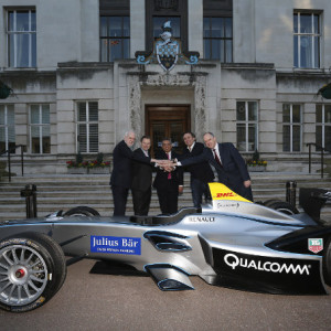 Formula E car makes first public appearance in London ePrix venue