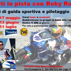 Stanno per iniziare i corsi di guida in pista con istruttore d'eccezione Roby Rolfo#44!!