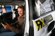 F1 STARS BUTTON AND COULTHARD TEST WORLD RX SUPERCARS