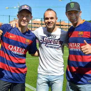WORLD RX DRIVERS MEET STARS OF FC BARCELONA