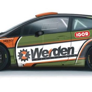PIERO LONGHI SFIDA VALENTINO ROSSI AL MONZA RALLY SHOW