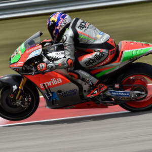 SESTA E SETTIMA FILA PER LE APRILIA RS-GP AL CIRCUIT OF THE AMERICAS