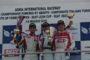 ADRIA, GARA 2. ROBERTO COLCIAGO (AGS) ED HUGO NERMAN (JAS) CHIUDONO LA PRIMA TAPPA DEL CAMPIONATO ITALIANO TURISMO.
