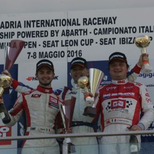 ADRIA, GARA 2. ROBERTO COLCIAGO (AGS) ED HUGO NERMAN (JAS) CHIUDONO LA PRIMA TAPPA DEL CAMPIONATO ITALIANO TURISMO.