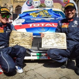 LA GARA PIÙ ANTICA IL PILOTA PIÙ VINCENTE ANDREUCCI SU PEUGEOT 208 T16 VINCE LA 100^ TARGA FLORIO