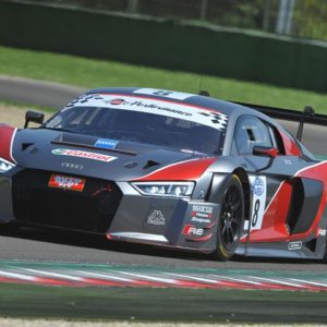MAPELLI-ALBUQUERQUE (AUDI R8 LMS) SI IMPONGONO A IMOLA NEL SECONDO TURNO DI PROVE LIBERE