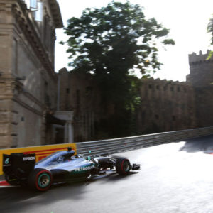 ROSBERG RULES THE STREETS OF BAKU