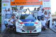 L’EQUIPAGGIO SENIGAGLIESI-MORGANTI DOMINA LA 38 EDIZIONE DEL RALLY ALTA VAL DI CECINA