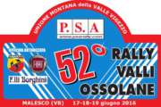 52° RALLY VALLI OSSOLANE.