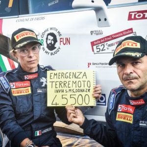 PEUGEOT SPORT ITALIA A FIANCO DEI TERREMOTATI