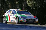 Fabio Andolfi con la Hyundai i20 R5 al Rallye International Du Valais