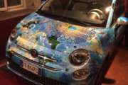 Arte e motori: una 500 artistica “fiaccola” ideale tra EXPO Milano 2015 e EXPO Dubai 2020