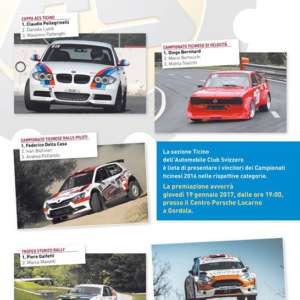 Premiazione campionato rally svizzero 2016