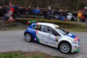 Paolo Andreucci ed Anna Andreussi, Peugeot 208 T16 R5, chiudono al comando la prima tappa del 40°Rally Il Ciocco e Valle del Serchio