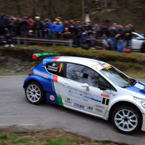 Paolo Andreucci ed Anna Andreussi, Peugeot 208 T16 R5, chiudono al comando la prima tappa del 40°Rally Il Ciocco e Valle del Serchio