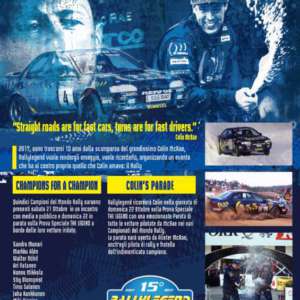 A RALLYLEGEND 2017 UN EVENTO EPOCALE:  QUINDICI CAMPIONI DEL MONDO RALLY, DAL 1977 AD OGGI,  PRESENTI A SAN MARINO, PER IL “COLIN MC RAE TRIBUTE”