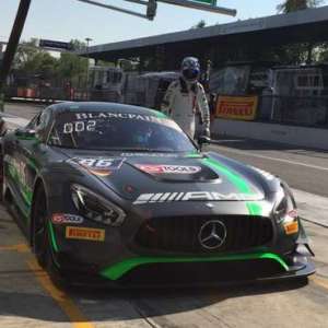 GIAN MARIA GABBIANI CON HTP MOTORSPORT SU MERCEDES NEL BLANCPAIN GT A MONZA