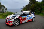 Stefano Albertini e Danilo Fappani, Ford Fiesta WRC, si aggiudicano il 50°Rallye Elba