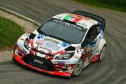 Stefano Albertini e Danilo Fappani, Ford Fiesta Wrc, si aggiudicano il 34°Rally della Marca