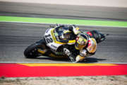 Tom Lüthi (7e) en troisième ligne du GP d'Aragon Moto2