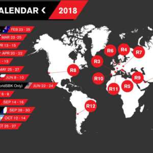 Calendario provvisorio del MOTUL FIM Superbike World Championship 2018