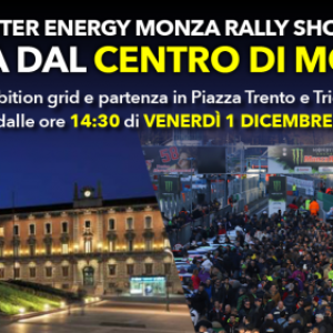 Il Monster Energy Monza Rally Show parte dal centro di Monza
