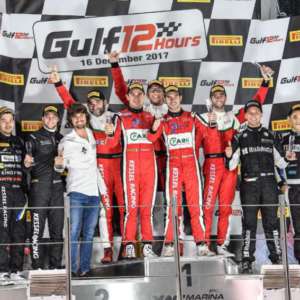 TUTTE LE AUTO KESSEL RACING SUL PODIO DELLA "12 ORE DI ABU DHABI