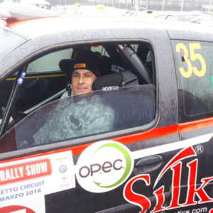 MARCO GIANESINI SUL PODIO DI S1600 NEL MOTORS RALLY SHOW