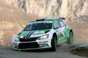Il Rally del Ciocco di Umberto Scandola si conclude dopo sei prove a causa di una leggera toccata