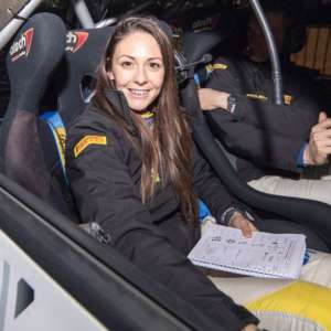 CORINNE FEDERIGHI ALL'AVVIO TRICOLORE DEL RALLY "IL CIOCCO"