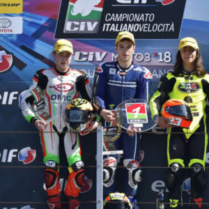 SPINELLI CONSEGNA LA PRIMA VITTORIA NEL CIV AL GRESINI RACING JUNIOR TEAM