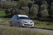 IL 4° RALLY DELLE COLLINE METALLIFERE E DELLA VAL DI CORNIA E' DI MARINO GESSA E SALVATORE PUSCEDDU (RENAULT CLIO R3C)