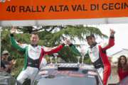 LEOPOLDO MAESTRINI SUL PODIO DEL RALLY ALTA VAL DI CECINA