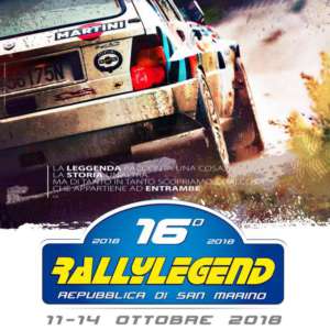 RALLYLEGEND 2018: APRONO LE ISCRIZIONI