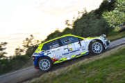 Tobia Cavallini con la Skoda Fabia R5 al "Città di Pistoia"