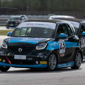 Smart EQ fortwo e-cup – FERRI BEFFA MARCHETTINO E CONQUISTA LA POLE POSITION