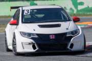Alessio Aiello con la Honda Civic TCR della MM Motorsport nella Coppa Italia Turismo