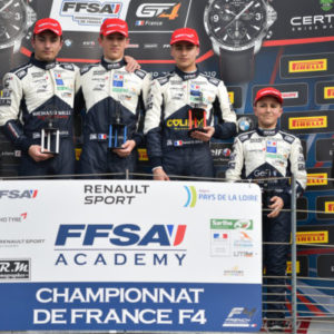 Hadrien David and Ugo Gazil open their scores at Nogaro