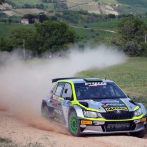 Al 26° Rally Adriatico vittoria francese:  Consani-De La Haye (Skoda Fabia R5) in trionfo