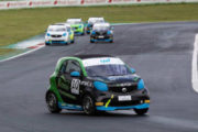 smart EQ fortwo e-cup  Carboni show sul bagnato e vittoria in Gara 2 a Vallelunga