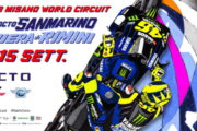 E’ UN OMAGGIO A VALENTINO ROSSI IL POSTER UFFICIALE  DEL GRAN PREMIO OCTO DI SAN MARINO E DELLA RIVIERA DI RIMINI  CHE SI TERRÀ IL 15 SETTEMBRE A MISANO WORLD CIRCUIT