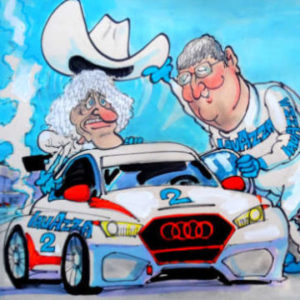 Arturo Merzario a Imola con l’Audi di Costamagna