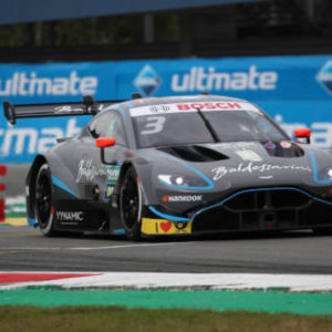 Aston Martin Vantage DTM in home debut at Brands Hatch