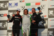 Aiello due volte sul podio di Vallelunga con la Honda TCR della MM Motorsport