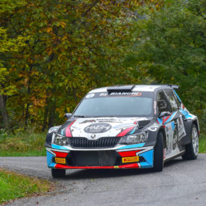 5° Rally del Piemonte. Bianchi-Mattioda (Skoda Fabia R5) comandano dopo due prove speciali