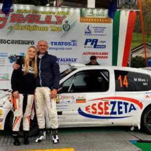 ERREFFE RALLY TEAM-BARDAHL: MAURIZIO MAURI PORTA AL DEBUTTO LA FIGLIA FEDERICA AL RALLY DI CASTIGLIONE TORINESE